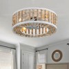 Bella Depot 20" Wood Bohemian Ceiling Fan, Low Profile Reversible Motor with Remote Control and Light Kit - 3 of 4