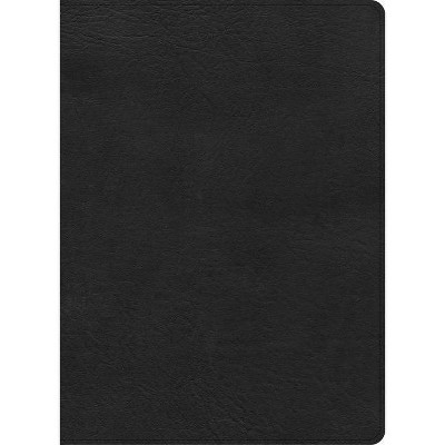 CSB Single-Column Wide-Margin Bible, Black Leathertouch - by  Holman Bible Staff (Leather Bound)