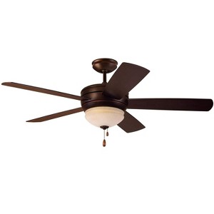 Kathy Ireland HOME Summerhaven 52" Ceiling Fan with  LED Light Outdoor Rated Venetian Bronze - 1 of 4