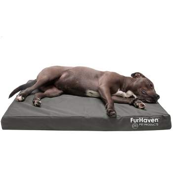 FurHaven Logo Indoor/Outdoor Deluxe Memory Foam Dog Bed