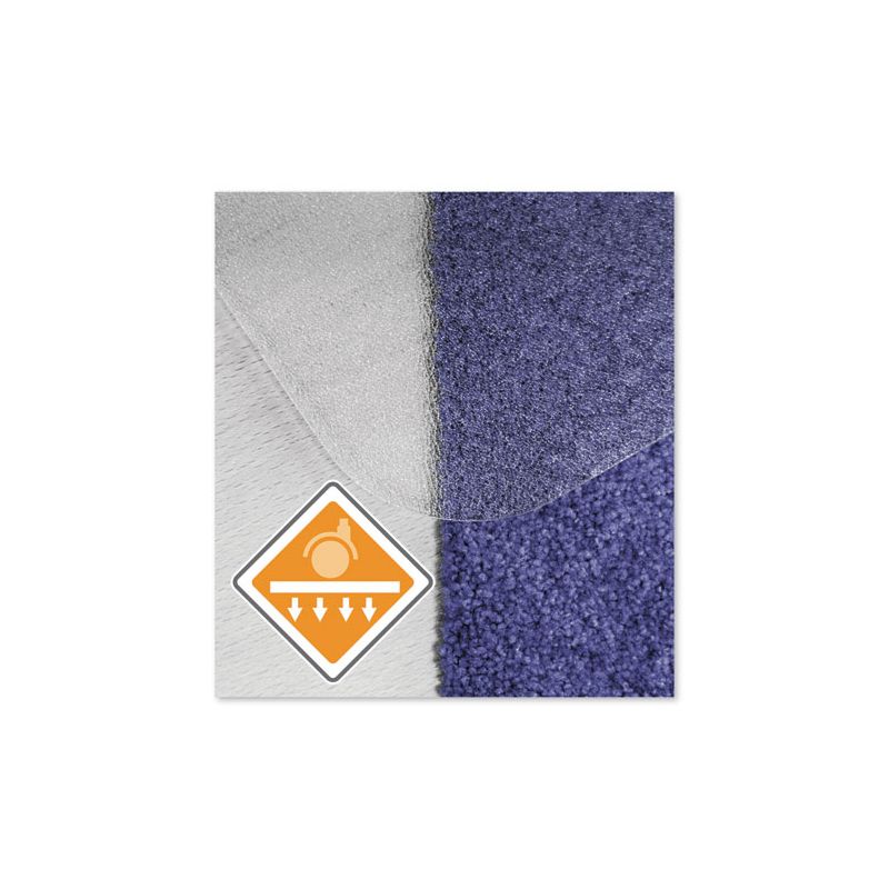 Floortex Cleartex Unomat Anti-Slip Chair Mat for Hard Floors/Flat Pile Carpets, 60 x 48, Clear, 1 of 8