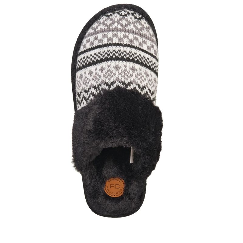 French Connection Women's Fairisle Scuff Slippers - Winter House Shoes For Women, 3 of 6