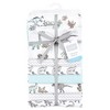 Hudson Baby Cotton Flannel Receiving Blankets Bundle, Neutral Dino World, One Size - 2 of 4