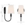 Crystorama Lighting Payton 1 - Light Sconce in  Black Forged - 4 of 4