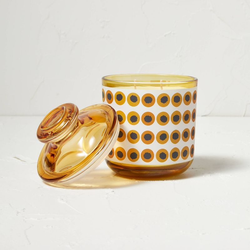 13.5oz Lemon Verbena and Geranium Lidded Glass Candle Yellow - Opalhouse&#8482; designed with Jungalow&#8482;, 3 of 5
