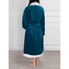 PAVILIA Soft Plush Women Fleece Robe, Cozy Warm Housecoat Bathrobe, Fuzzy Female Long Spa Robes - 2 of 4