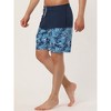 Lars Amadeus Men's Summer Color Block Shorts Drawstring Stripe Swim Beach Board Shorts - 2 of 4