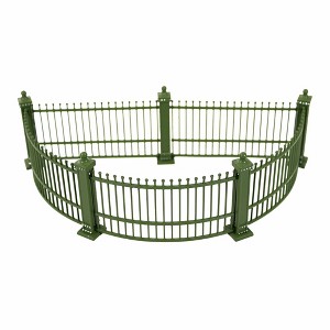 Department 56 Villages 2.5 Inch Zoological Garden's Fence Metal, Stone Powder Village Accessories - 1 of 3