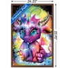Trends International Sheena Pike - Rainbowcorn - Lil DragonZ Framed Wall Poster Prints - 3 of 4
