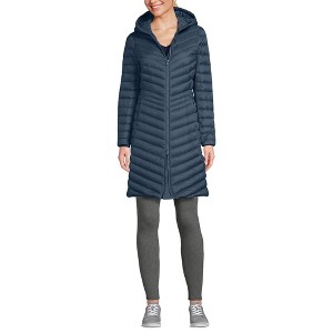 Lands' End Women's Outerwear Wanderweight Ultralight Packable Down Coat - 1 of 4