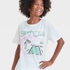 Grayson Threads Kids Big Girl Surf Club T-Shirt - Off-White - 2 of 4