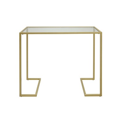 Thatcher Glass Top Console Gold - Carolina Chair & Table