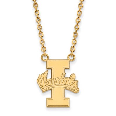 Black Bow Jewelry 10k Yellow Gold Idaho Vandals NCAA Necklace 18 Inch