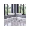Best Master Furniture,Dorrington Faux Leather Backless Counter Height Stool (Set of 2) - 2 of 3