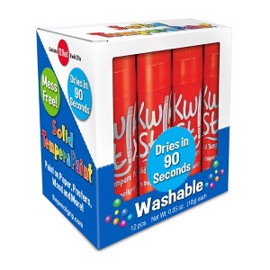 Kwik Stix™ Solid Tempera Paint Sticks, Single Color Pack, Red, Pack of 12 - 1 of 4