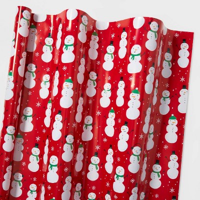 155 sq ft Happy Snowmen Gift Wrap - Wondershop™