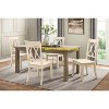 Lyngins Dining Chairs Set of 2,Modern Armless Side Chairs with Double-X Back for Living Room,Meeting Room,Bedroom - 2 of 4