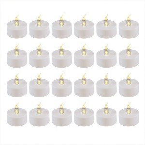 LumaBase Battery-Operated LED Tea Lights - Set of 24 - 1 of 4
