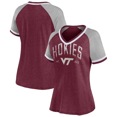 Women's Maroon Baseball Jersey Shirt