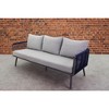 Courtyard Casual Spring Valley 2 pc Set One sofa and one Coffee Table  Aluminum frame with solution dyed Poly fabric - 4 of 4