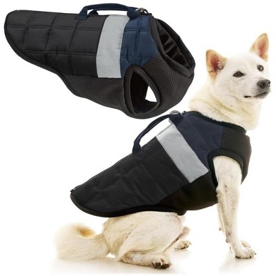 Gooby Bomber Vest Lift Dog Harness Black, Large