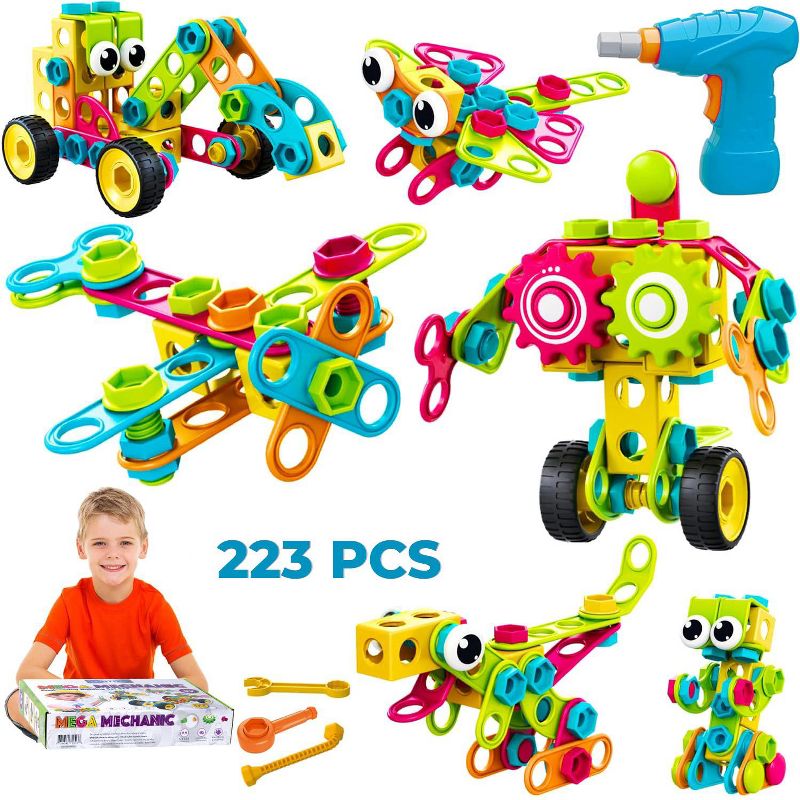 Contixo ST3 -Kids Toys Building Blocks -223 PCs 3D STEM Construction Playboards, 1 of 18