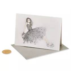 Card Birthday Bunny Slipper Girl - PAPYRUS