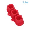 Unique Bargains Silicone Flexible Reusable 3-Cavity Ice Cube Trays 2 Pcs - 3 of 4