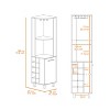 CAVINAS Corner Bar Cabinet,Corner Hutch with 4 Shelves,10-Bottle Storage Cubbies,Stemware Rack,Corner Storage Cabinet for Dining Room,Living Room - 3 of 4