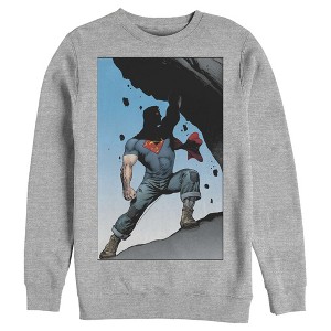 Men's Superman Strongest Hero Pose Sweatshirt - 1 of 3