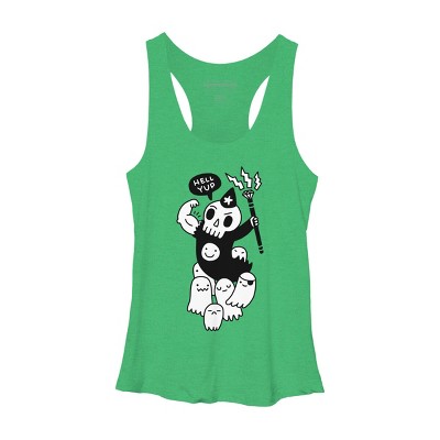 Women's Design By Humans Super Duper Necromancer By obinsun Racerback Tank Top
