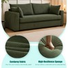 MOONMISS 79"Loveseat Sofa, Modern Comfy Corduroy Couch,Upholstered Love Seat Couches for Small Spaces, Living Room, Bedroom, Apartment - 4 of 4