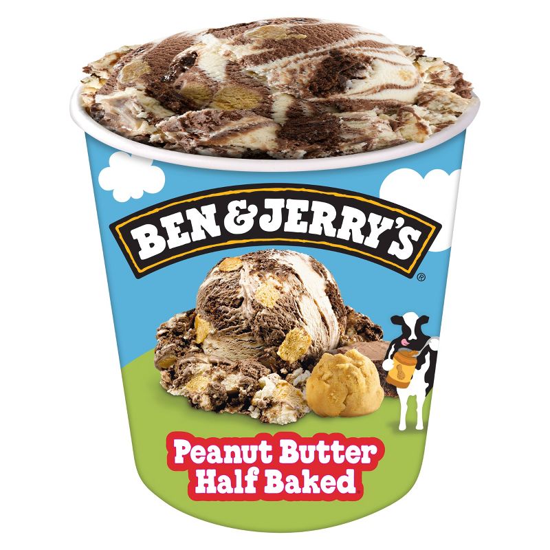 Ben &#38; Jerry&#39;s Peanut Butter Half Baked Chocolate &#38; Peanut Butter Ice Cream - 16oz, 5 of 11