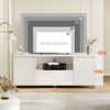 Modern Fluted TV Stand, for 60/65/70 TV, TV Entertainment Center with Drawer, 2 Storage Cabinets and Open Shelf, for Living Room, Bedroom - 2 of 4