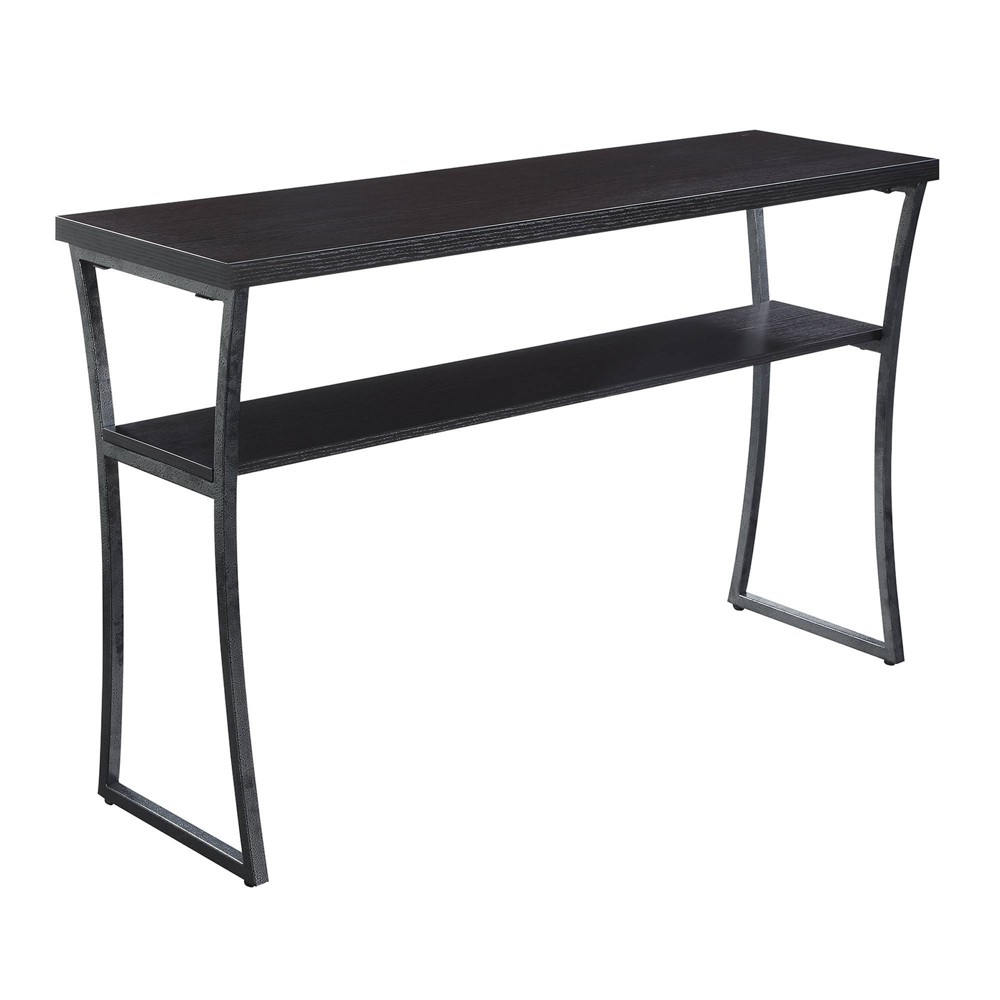 Photos - Coffee Table X Calibur Console Table Espresso/Slate Gray - Breighton Home