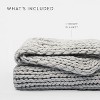 Chunky Knit Throw Blanket Braided, Soft & Cozy - Becky Cameron - 3 of 4