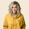 Dalix Alien Embroidered Fleece Cropped Hoodie Cold Fall Winter Women - 3 of 4
