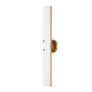 Troy Lighting Titus 1 - Light Wall Light in  Patina Brass Opal Shade - 1 of 1