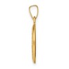 Black Bow Jewelry 14k Yellow Gold Hollow Oval Miraculous Medal Pendant - 2 of 4