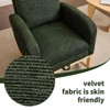 Okak Modern Rocking Accent Chair Armchair with Side Pocket and Upholstered Comfy High Backrest Glider Chair for Bedroom Lounge Nursery - 3 of 4