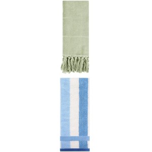 REGALWOVEN 2 Packs Cotton Absorbent Soft Decorative Bathroom Hand Towel for Kitchen - 1 of 4