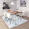 Luxe Weavers Modern Geometric Grid Turquoise 8x10 Area Rug, Indoor Textured Carpet - 2 of 4