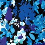 black watercolor flowers