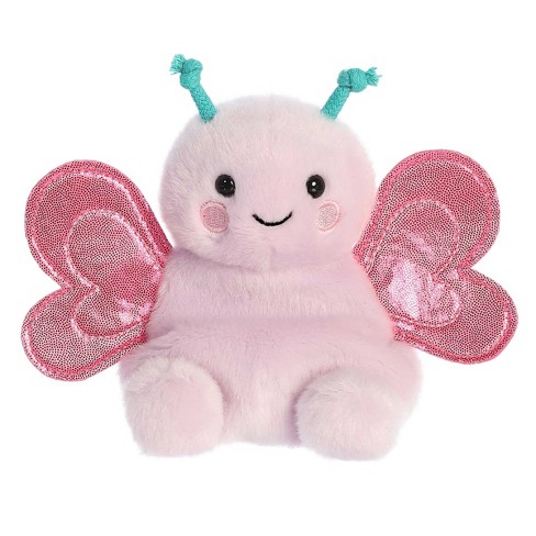 Aurora Palm Pals 5 Belle Strawberry Cow Pink Stuffed Animal : Target
