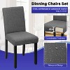 BestMassage Dining Chairs Set of 4 Modern Upholstered Elegant Design - 4 of 4