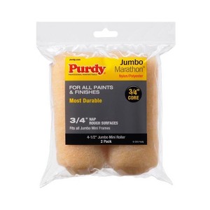 Purdy Marathon Nylon/Polyester 4.5 in. W X 3/4 in. Jumbo Mini Paint Roller Cover 2 pk - 1 of 1