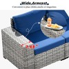 Marlton 12pc Wicker Outdoor Patio Furniture Set Conversation Sofa Sectional with Cushions - 4 of 4