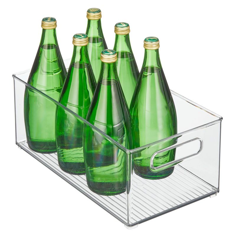 mDesign Plastic Stackable Kitchen Organizer Storage Bin with Handles, 1 of 7