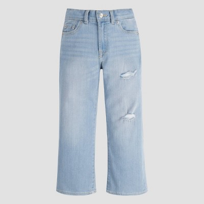 Wide leg light outlet blue jeans