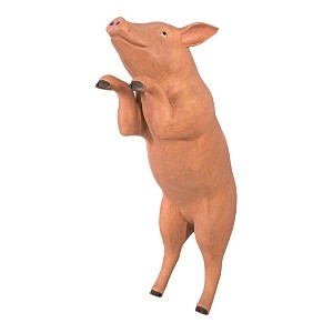 Design Toscano Hop Over Hog, Giant Pig Sculpture - 1 of 4